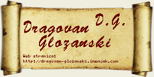Dragovan Gložanski vizit kartica